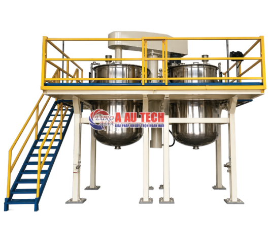 Máy khuấy sơn lắp sàn thao tác