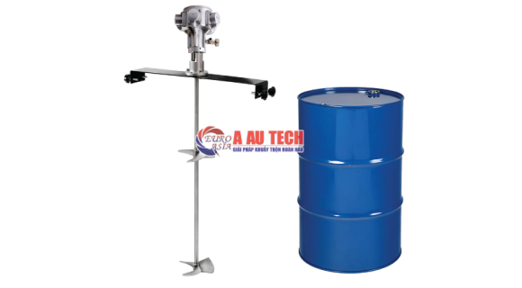 Máy khuấy khí nén gá ngang phuy Amix-K04