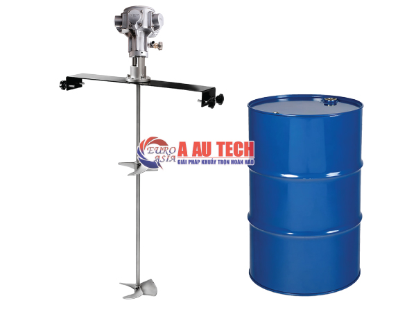 Máy khuấy khí nén gá ngang phuy Amix-K04