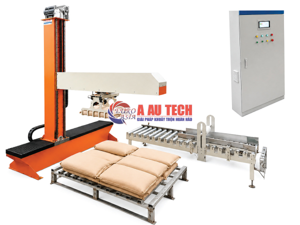 Robot xếp bao lên pallet